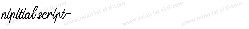 nipitial script字体转换